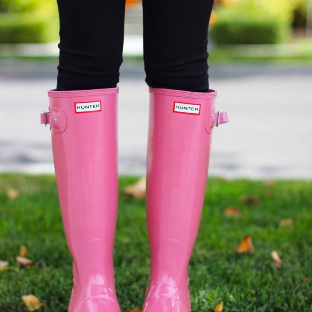 Hot Pink Tall Hunter Rainboots